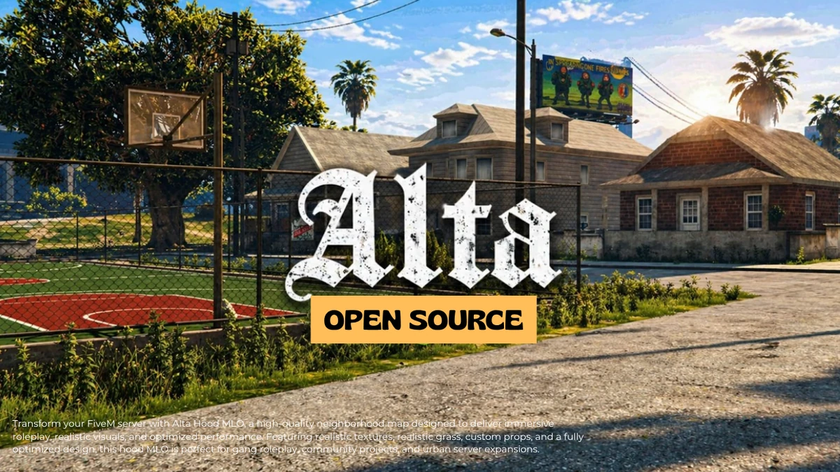 Alta Hood MLO FiveM | Realistic Hood Map for FiveM | Open Source